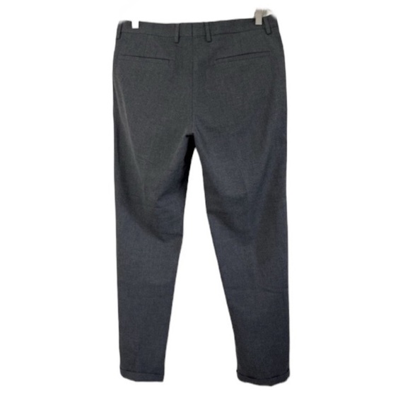 Zara Gray Cuffed Trouser Pant. Size 32 - Picture 3 of 9